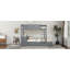 Lit superposé double avec lit gigogne simple, rangement et bureau-1881782407
