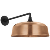 Thomas O'Brien, "Academy 17.5" Mack Barn Light in Matte Black with 16" Rockhouse Shade