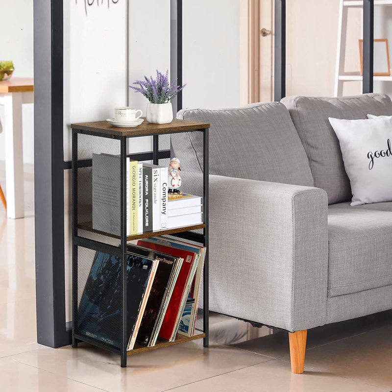 31.69'' H Media Shelves, Brown