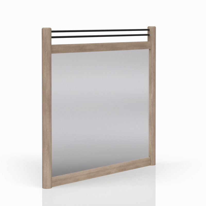 Sand Colored Poster Mirror