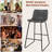 Emira 26'' Upholstered Faux Leather Bar & Counter Stools – Set of 2 or 3, Adjustable Foot Pads, Perfect for Kitchen Islands & Bars-1332121784-1285413276