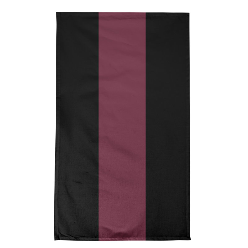 Stripe Tea Towel Kitchen Towel, Cotton, Black/Wine/Black Cleveland Basketball