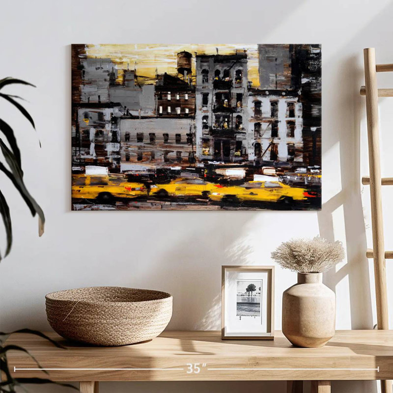Sireci Yellow Cabs, 16" H x 24" W