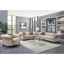 Chaise en lin beige Aurelia avec coussin-1596314781