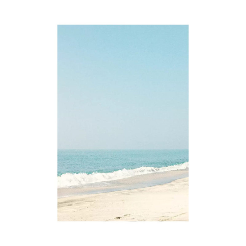 Morning Beach Walk by Caroline Mint - Print on Canvas, 20.32 cm H x 30.48 cm W, Wrapped Canvas