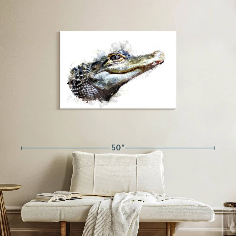 Crocodile Head, 24" H x 36" W