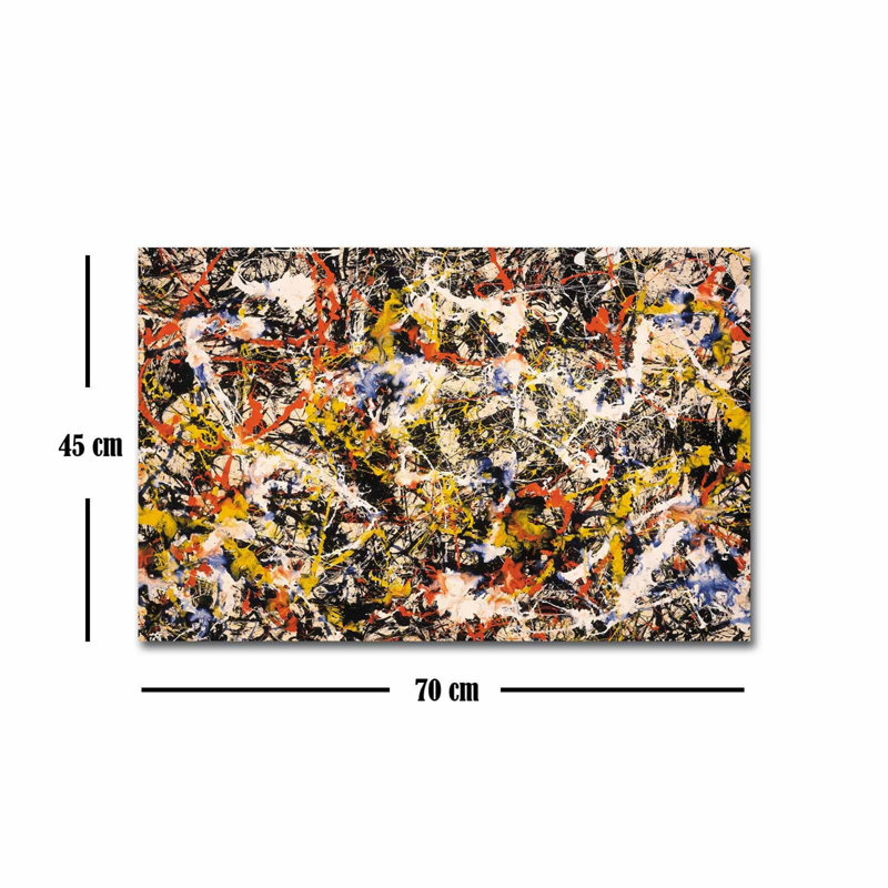 Jackson Pollock, impression sur toile tendue