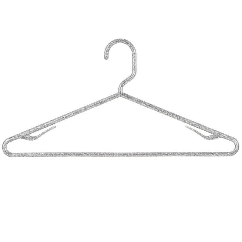 Cintre standard en plastique Granite Look Hangers pour robe / chandail / chandail, Argent