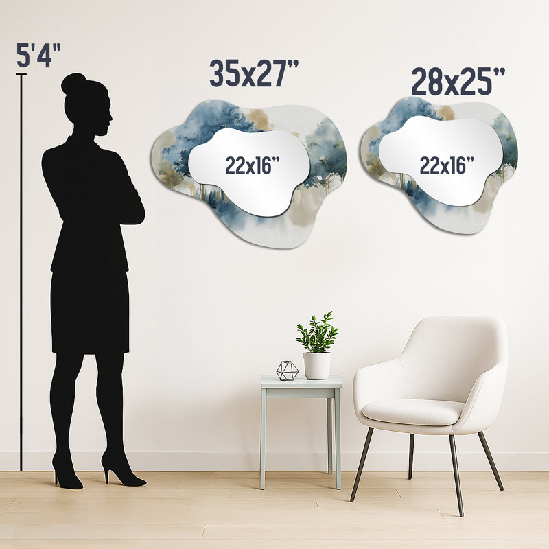 Miroir d'appoint Large Farmhouse, 25" x 28"