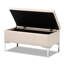 Polyester Upholstered Storage Bench-1643225769