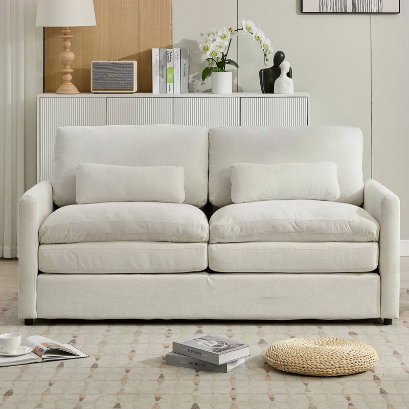 68,1 po Causeuse rembourrée Cozy surdimensionnée Comfy Comfy Cloud Canapé Double