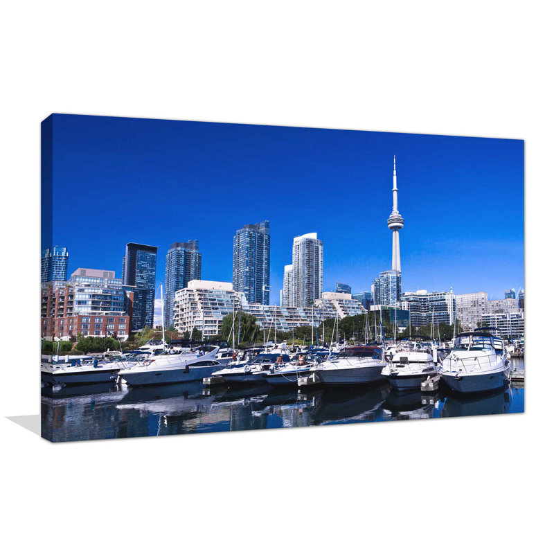 « lakeshore, toronto, canada », reproduction de photo sur toile, H 18 po x l 30 po x P 1 po