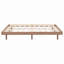 Structure de lit plateforme flottante de conception moderne de couleur noyer-1565646004-1565646006