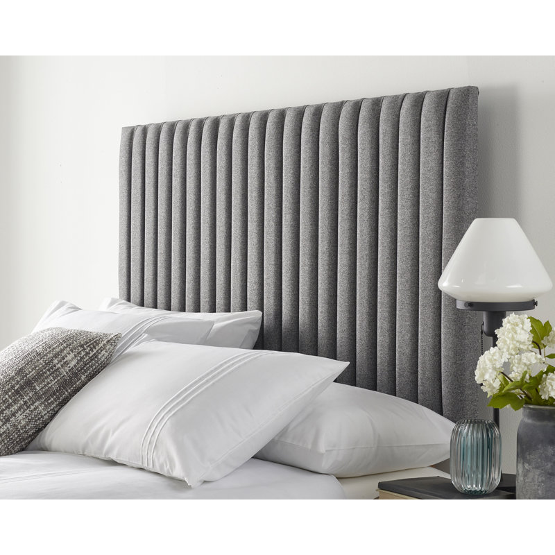Hampton Upholstered Headboard, Grey, Kingsize (5')