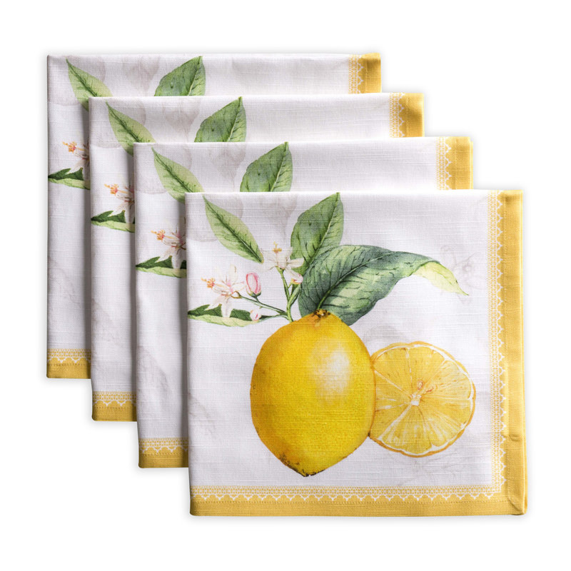 Maison d'Hermine Limoncello 100% Cotton Napkins - 20" x 20"