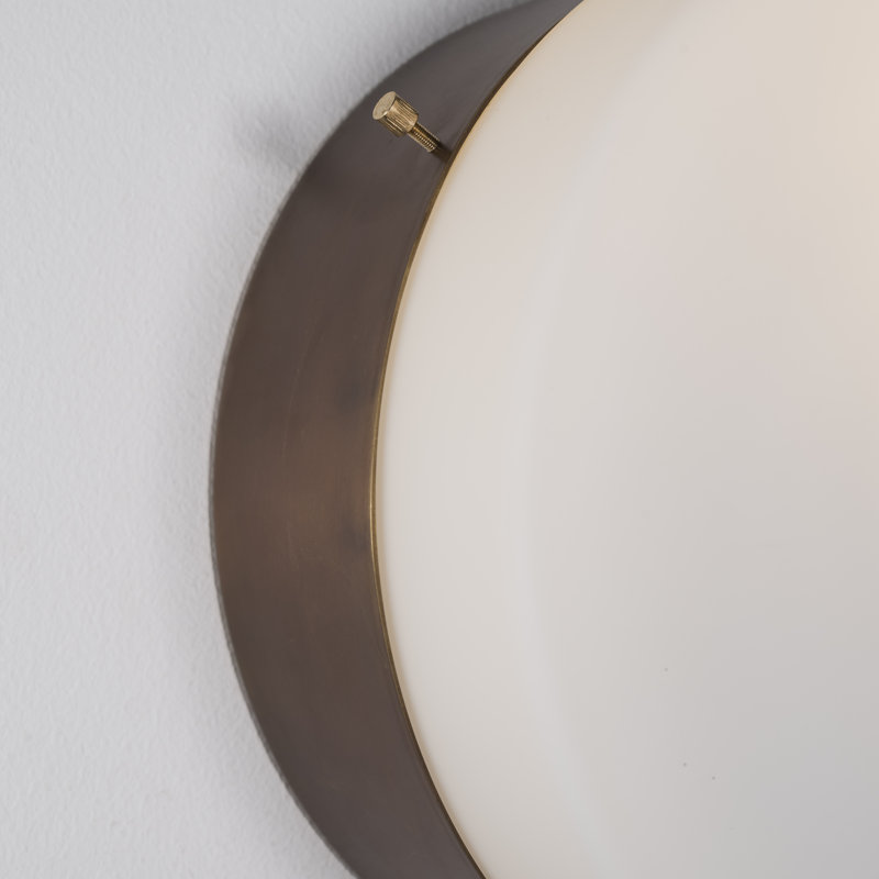 Solid Brass LED Flush Mounted Sconce