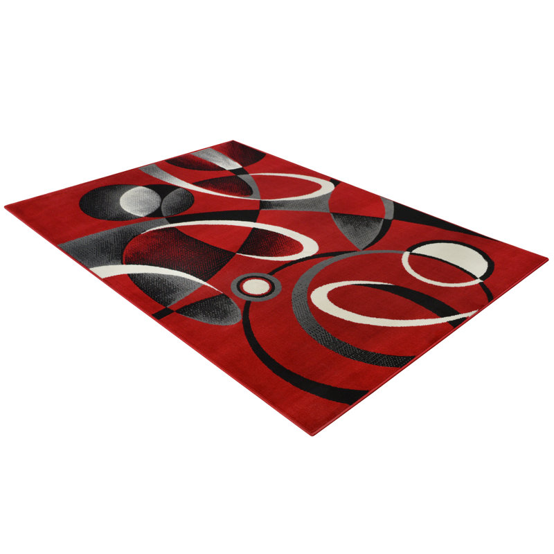 Lothair Geometric Indoor Rug, Rectangle 5'2" x 7'