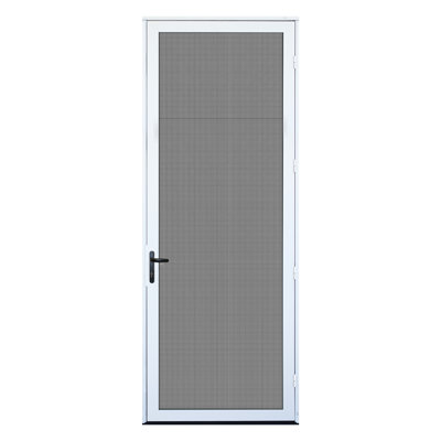 Porte moustiquaire en aluminium de sécurité ultime à une hauteur et à fixation simple 96 po Meshtec 2.1