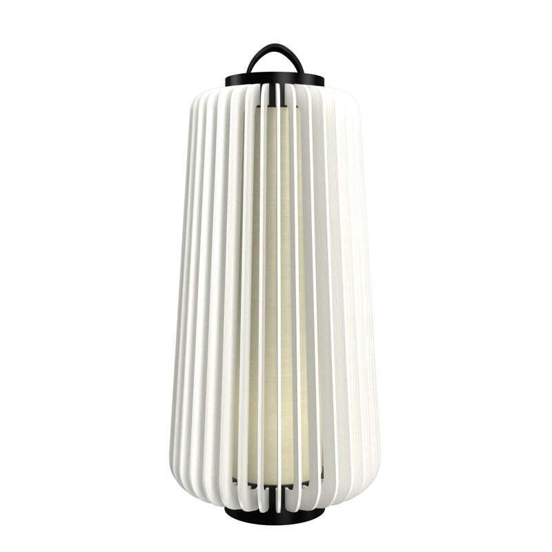 Stecche Di Legno Desk Table Lamp, 25.94" H x 12.87" W x 12.87" D, Organic White