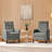 Adysyn Button Tufted Upholstered Manual Push-Back Recliner-1095547214