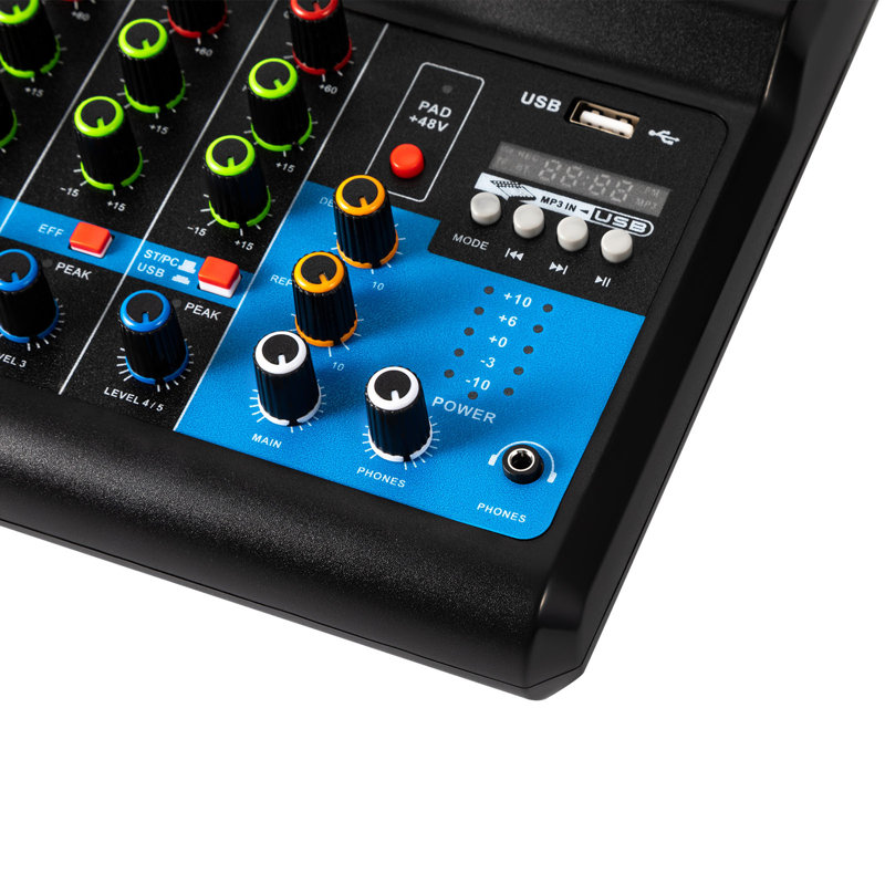 Mini table de mixage 5 canaux