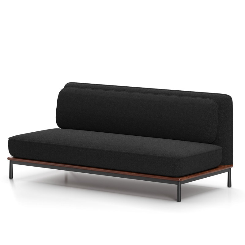 Canapé Arc, Noyer naturel, Mélange Divina 170