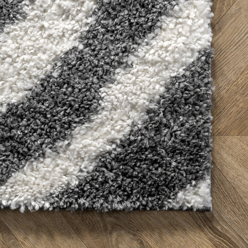 Tapis blanc cassé / gris Montana Montana, Rectangle 8 pi x 10 pi