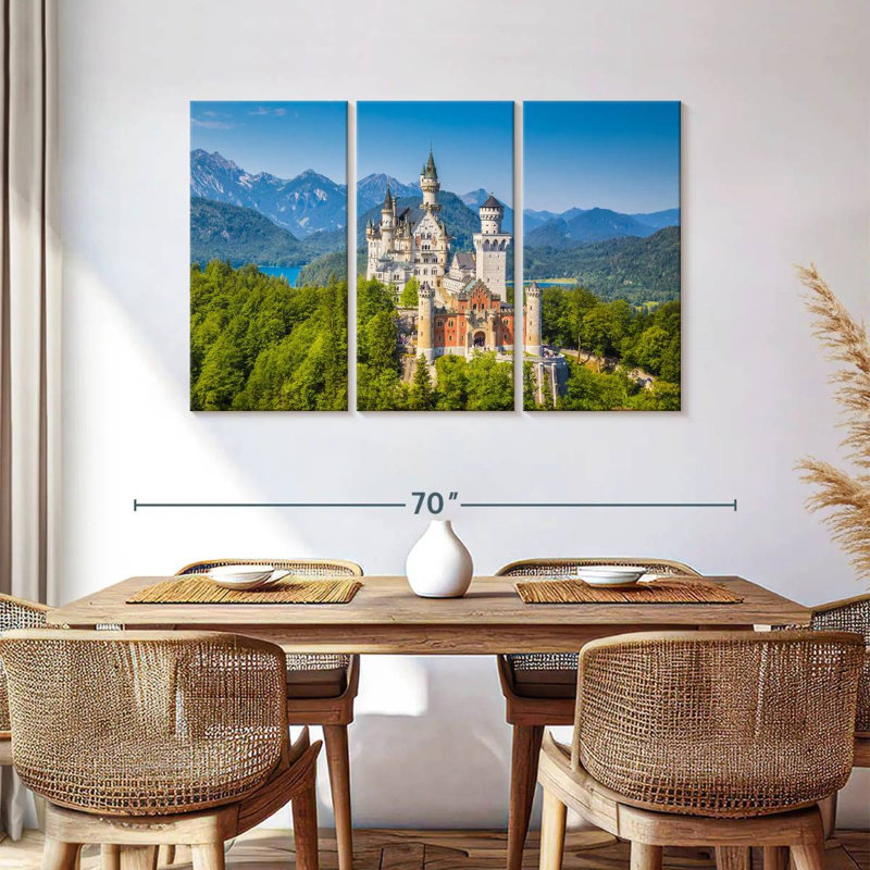 Lilie, château allemand de Neuschwanstein, H 36 po x l 57 po
