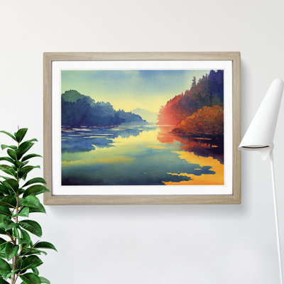Colourful Forest River Vol.3 - Single Picture Frame Print