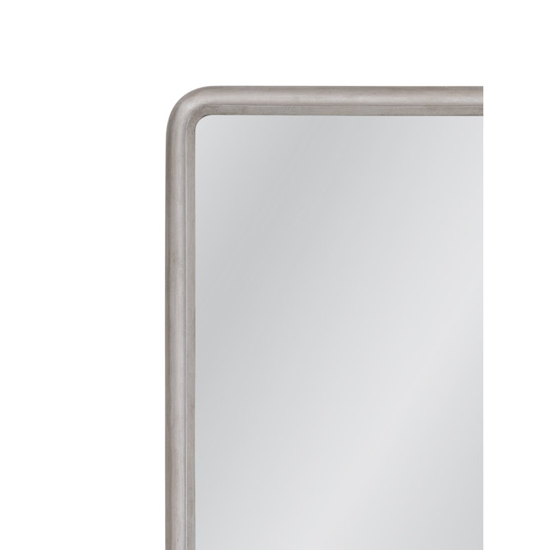 Miroir de plancher Berylon - Finition argentée élégante avec design contemporain