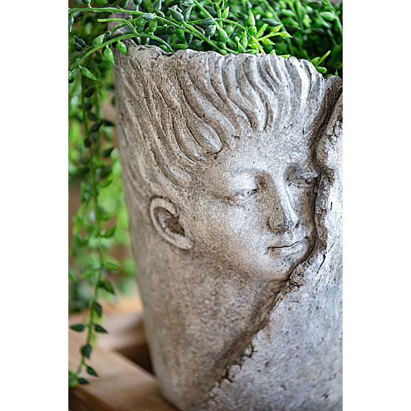 Ensemble de 2 pots de fleurs décoratifs 6,5 x 6 x 8,5 po