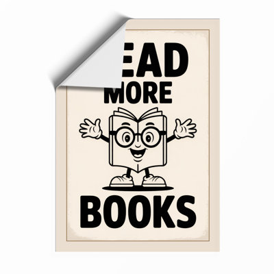 Read More Books Retro - Framed Print