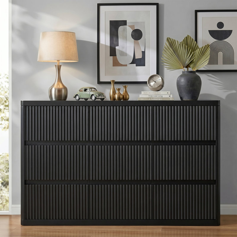  Commode 57 po 57 po, Noir