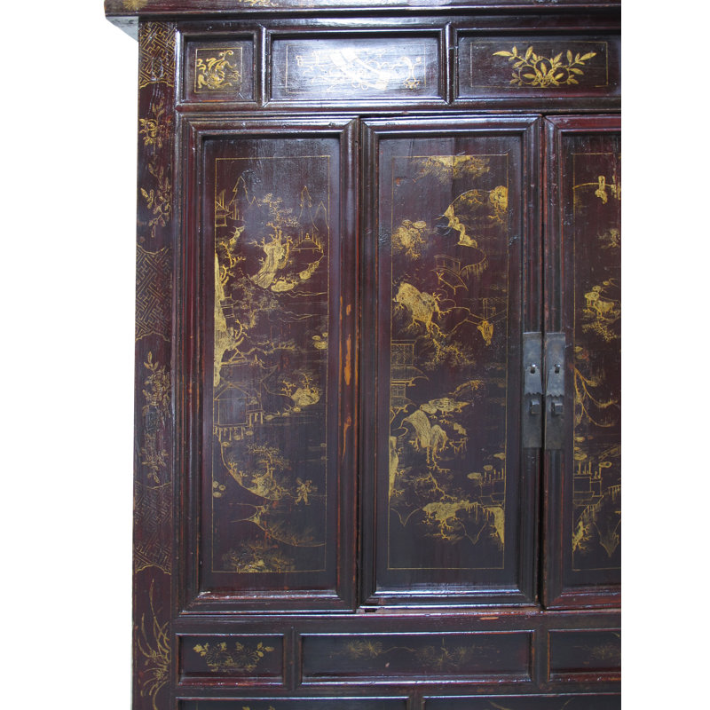 Antique Chinese Chinoiserie-Style Cabinet
