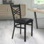 Ensemble de 2 chaises de restaurant en métal Prompton Modern "X" par Flash Furniture-1917752269
