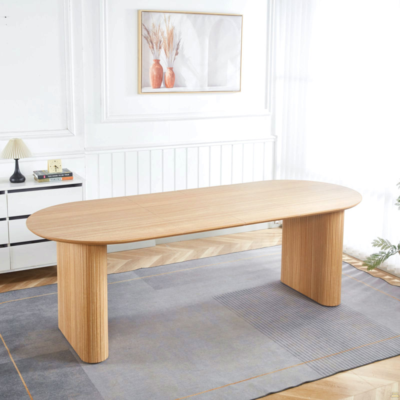 Table extensible, table de salle à manger, table de bureau, table basse, MDF, Chêne