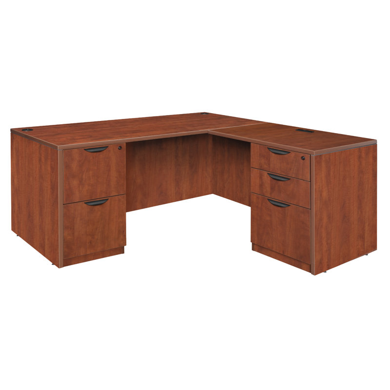 Bureau Regency Legacy L avec double caisson et tiroir, Cerisier, H 29 po x l 71 po x P 70 po