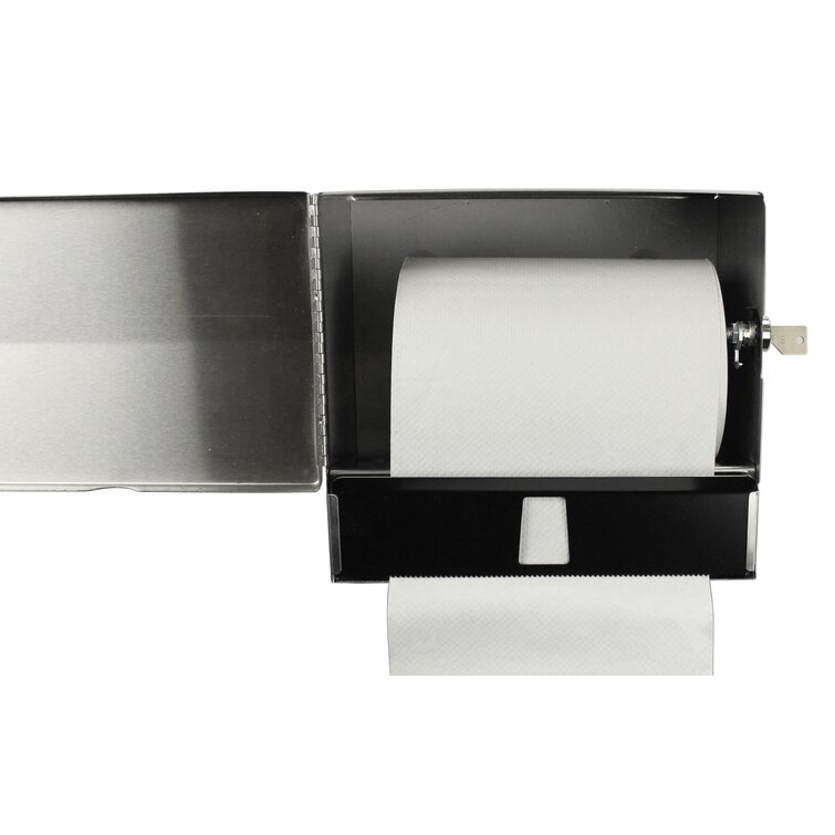 Control Roll Push Bar Universal Paper Towel Dispenser – Frost