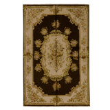Handmade Silk and Wool Area Rug