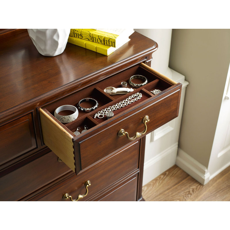 Solvig Solid Wood 66'' W 9 - Drawer Dresser