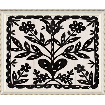 Black Flower Print by Paule Marrot