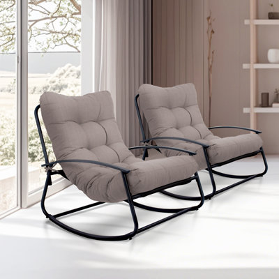 Ghiorghi Metal Outdoor Rocking Chair