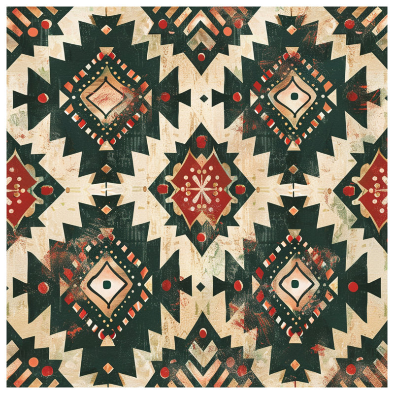Housses de couette à motif tribal Southwestern, Grand lit