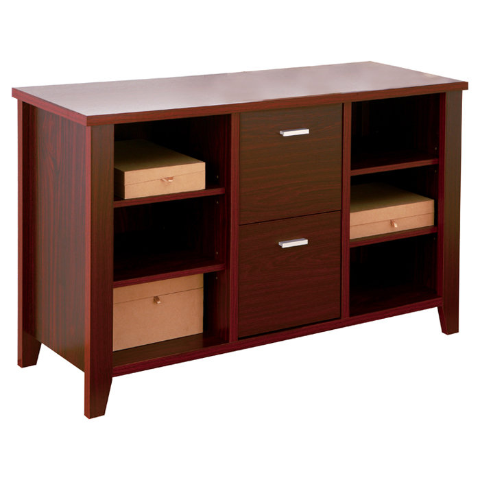 Mccree 120cm Wide 2 -Drawer File Cabinet, Mahogany