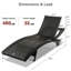 Ensemble de chaises longues inclinables en rotin et en osier pour patio-1073639229