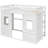 Twin Solid Wood Loft Bed With - White, Enhancing Bedroom Aesthetics White Size , Frame For Extra Support-1413615428-1413615430