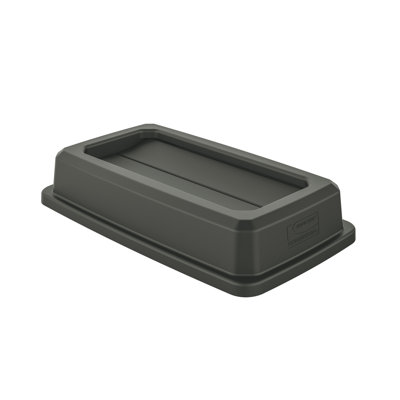 Suncast 20.5 in. W x 11.75 in. D Resin Trash Can Lid with Double Flip Design, Made in the USA