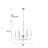 Hestia Lucite & Polished Chrome Chandelier