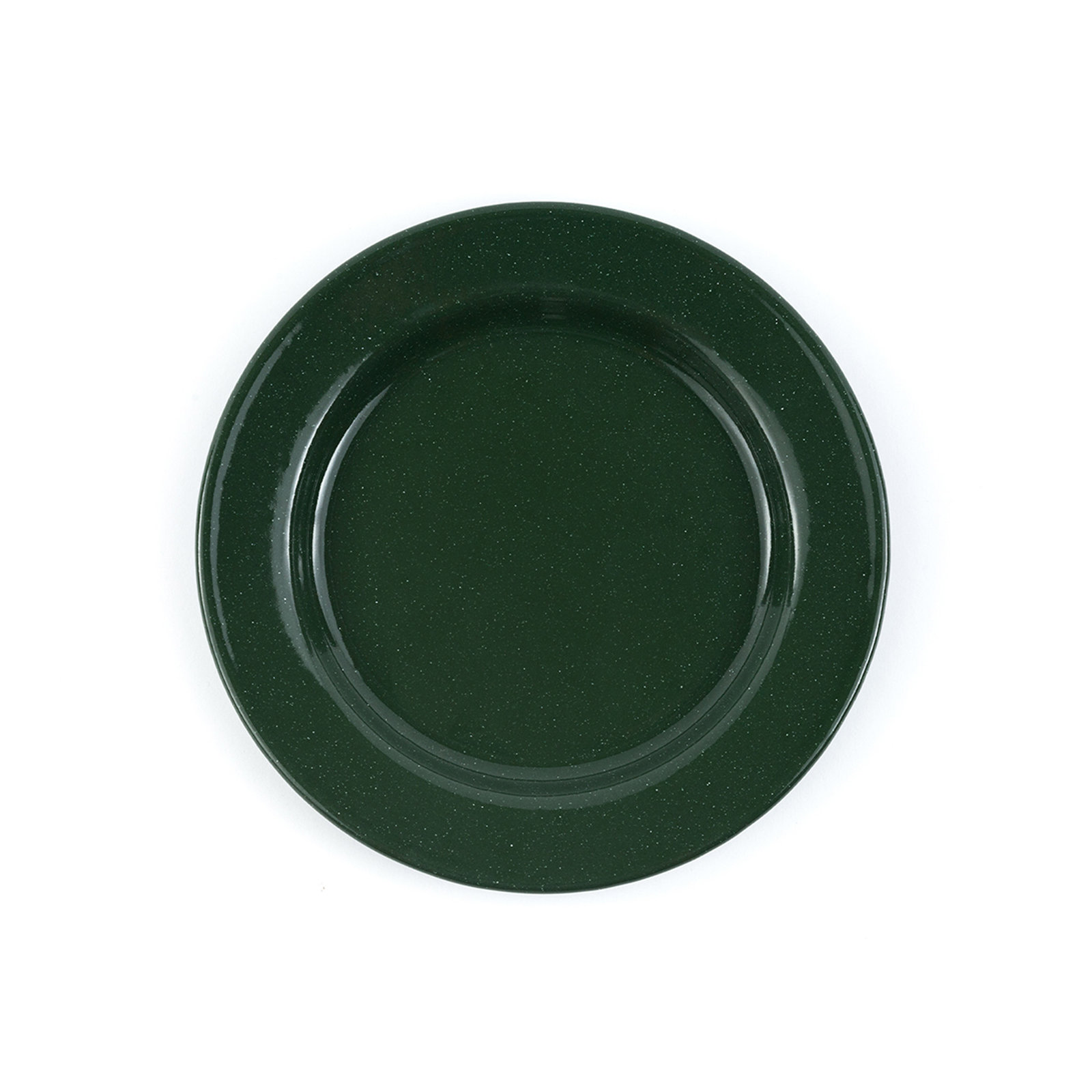 Crow Canyon Enamelware Stinson Dinner Plate, Forest Green
