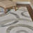 Barcelona Circles Beige/Gray Polyester/Polypropylene Tufted High-Low Area Rug Collection-99169268